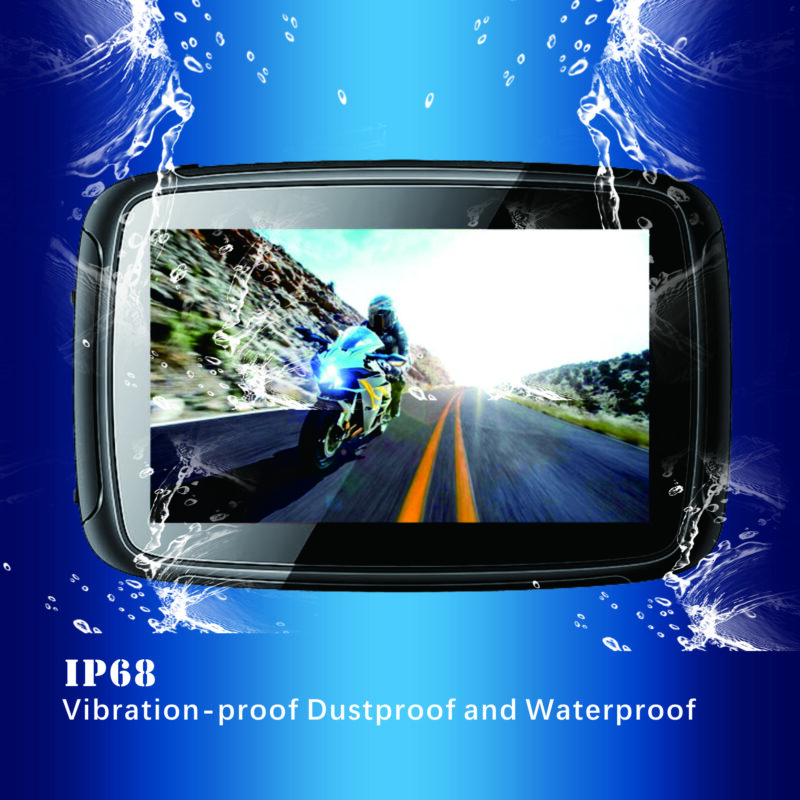 Waterproof IP68 apple carplay display motorcycle