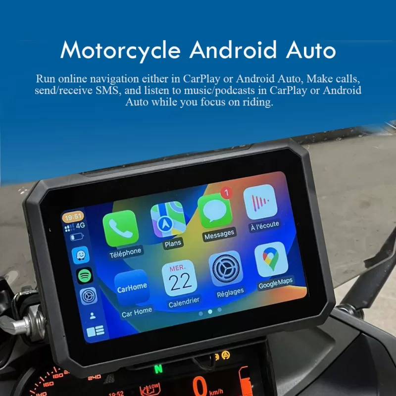 Android auto for motorcycle