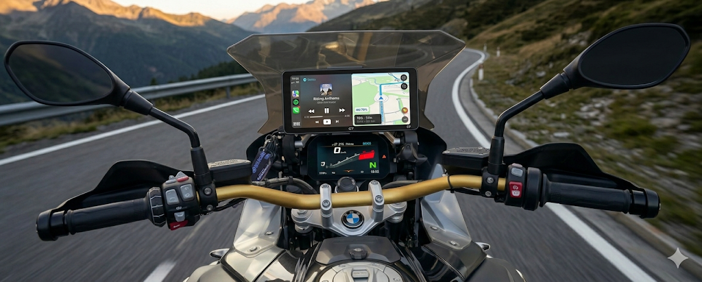 Enhance Your Riding Experience-Motorcycle CarPlay Display