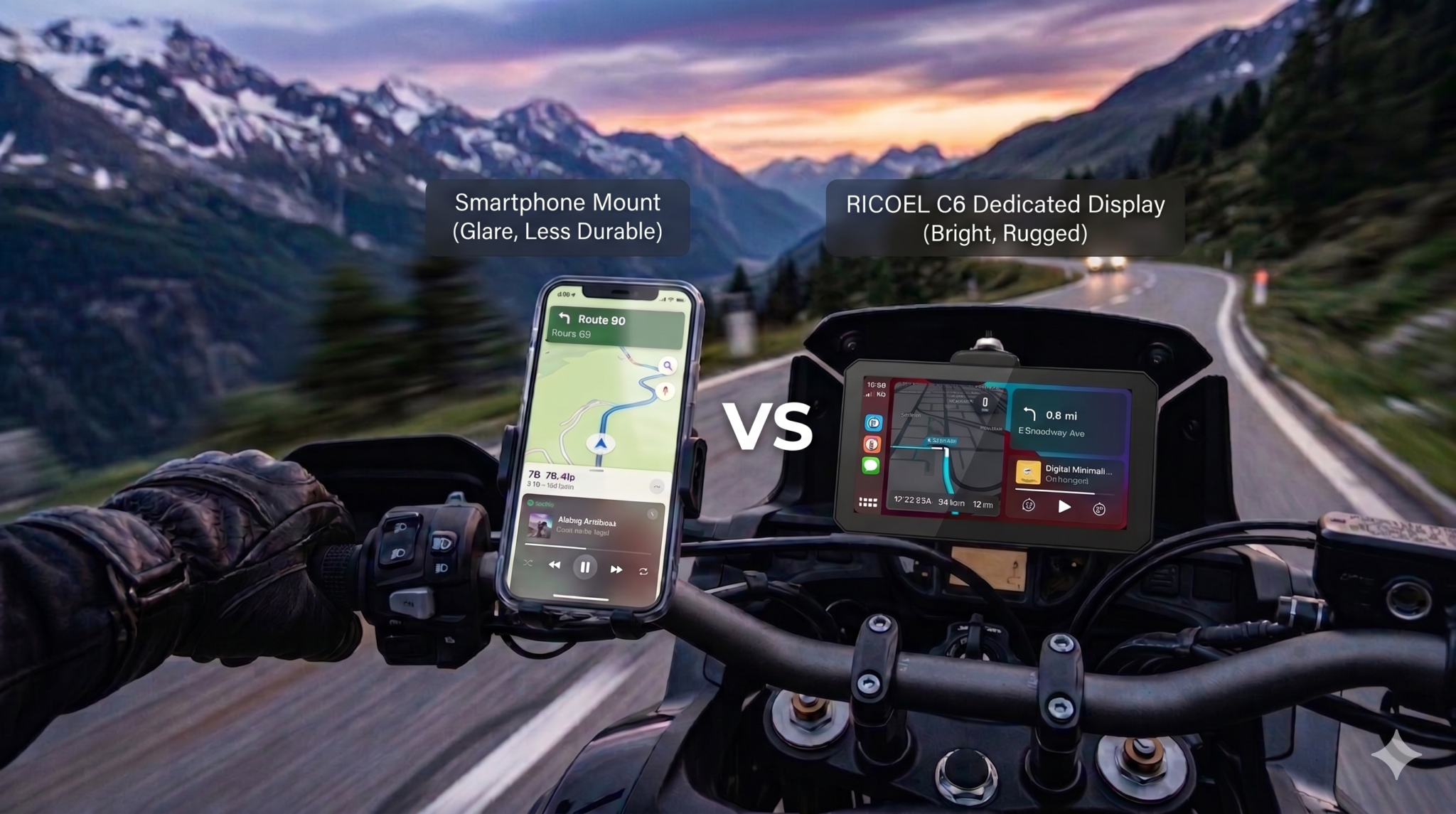 phone via motorcycle carplay